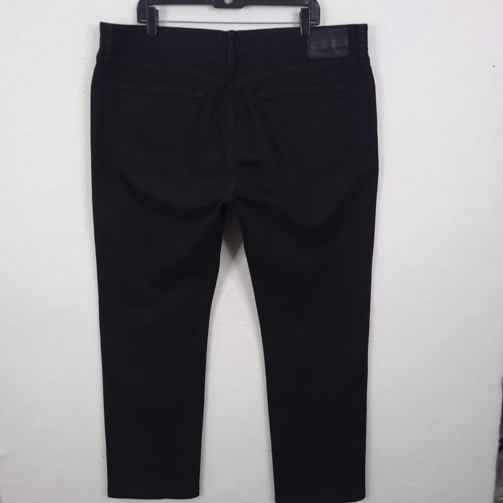 AG Adriano Goldschmied The Graduate Jeans Mens Black Size 40x34 Fit 40x30 - Picture 2 of 16